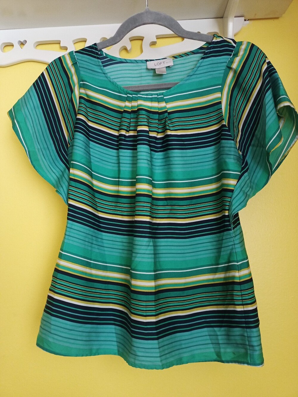 XXSP Green Striped Loft Blouse